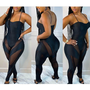 "Ebony" Jumpsuit - The Trap Doll Hou$e Boutique "Ebony" Jumpsuit