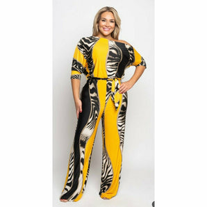 “Foreign Exchange” (Mustard)Jumpsuit Plus Size - The Trap Doll Hou$e Boutique “Foreign Exchange” (Mustard)Jumpsuit Plus Size